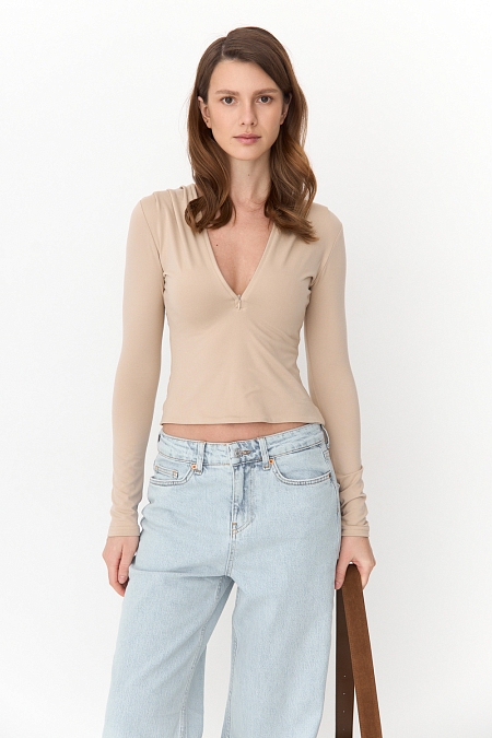 Лонгслив на молнии