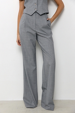 Брюки палаццо шерстяные