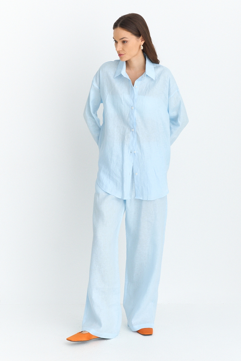 Брюки из 100% премиум льна