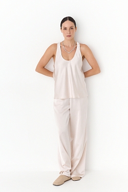 Топ из ткани с эффектом мятости