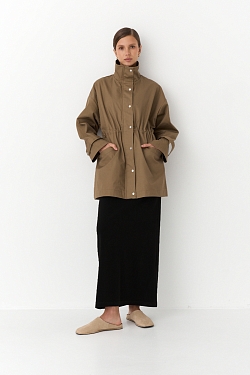 Ветровка из хлопка с пропиткой со съемным утеплителем