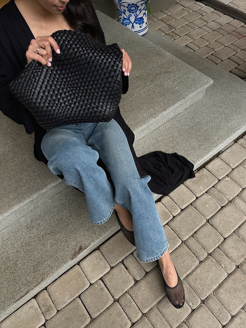 Балетки из сетки