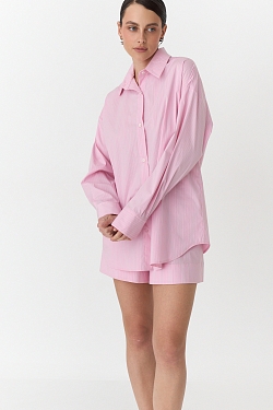 Комплект рубашка и шорты в полоску