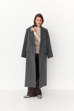 Пальто из шерсти оверсайз