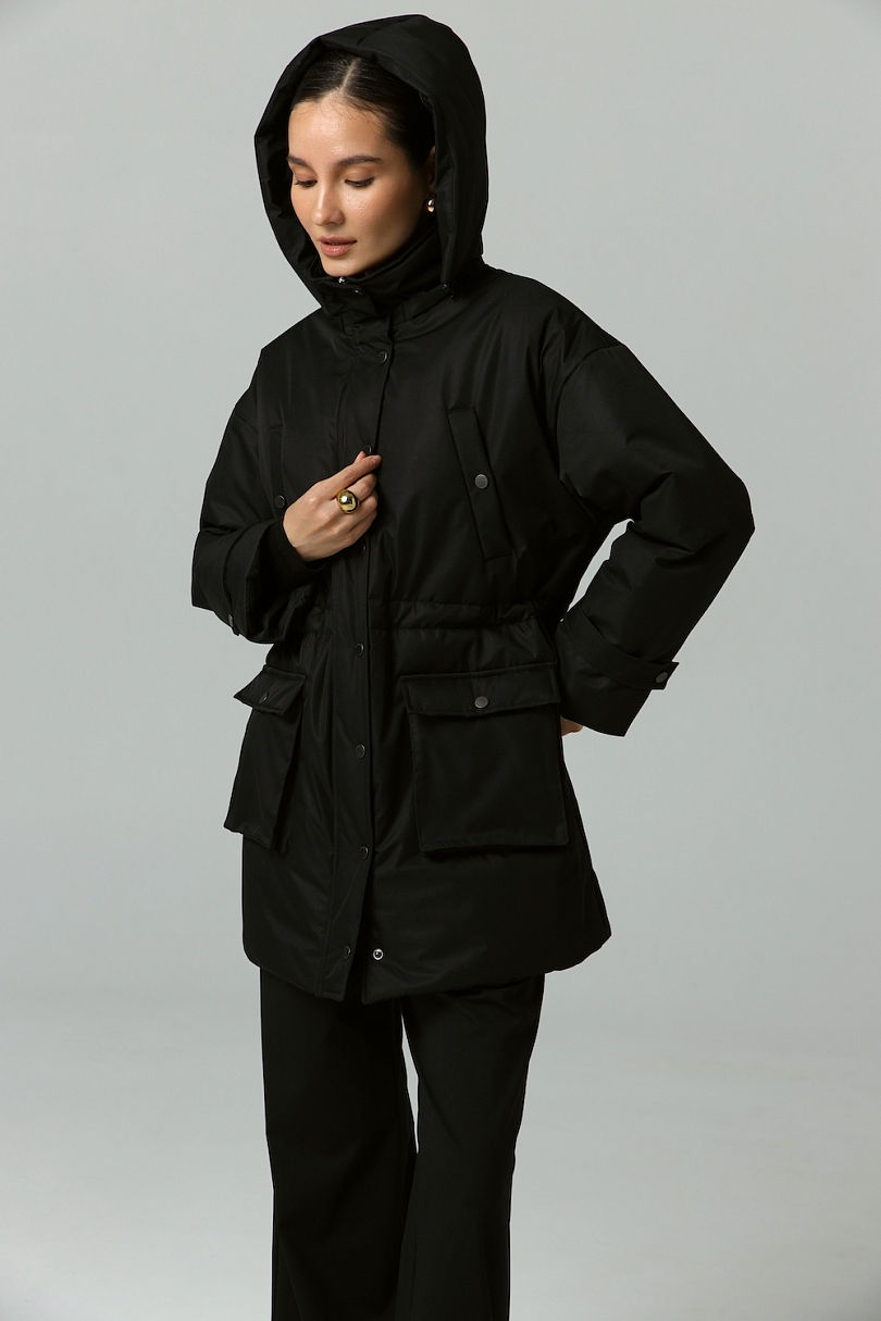 Парка утепленная с капюшоном