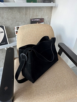 Сумка шоппер из натуральной замши