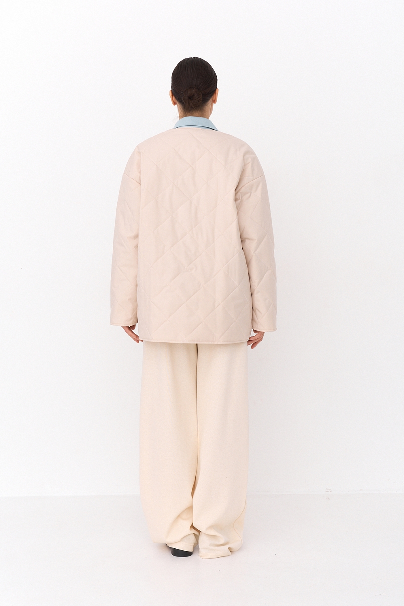 Куртка стеганная с отделкой