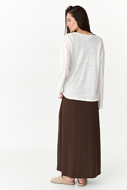 Лонгслив из 100% трикотажного льна