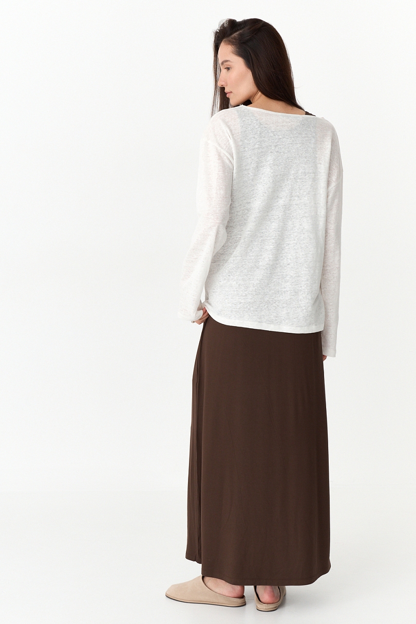 Лонгслив из 100% трикотажного льна