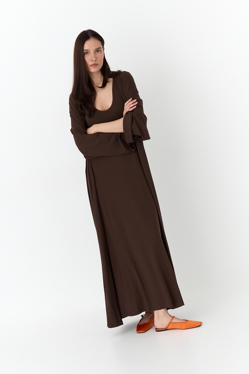 Комплект кардиган и платье-майка