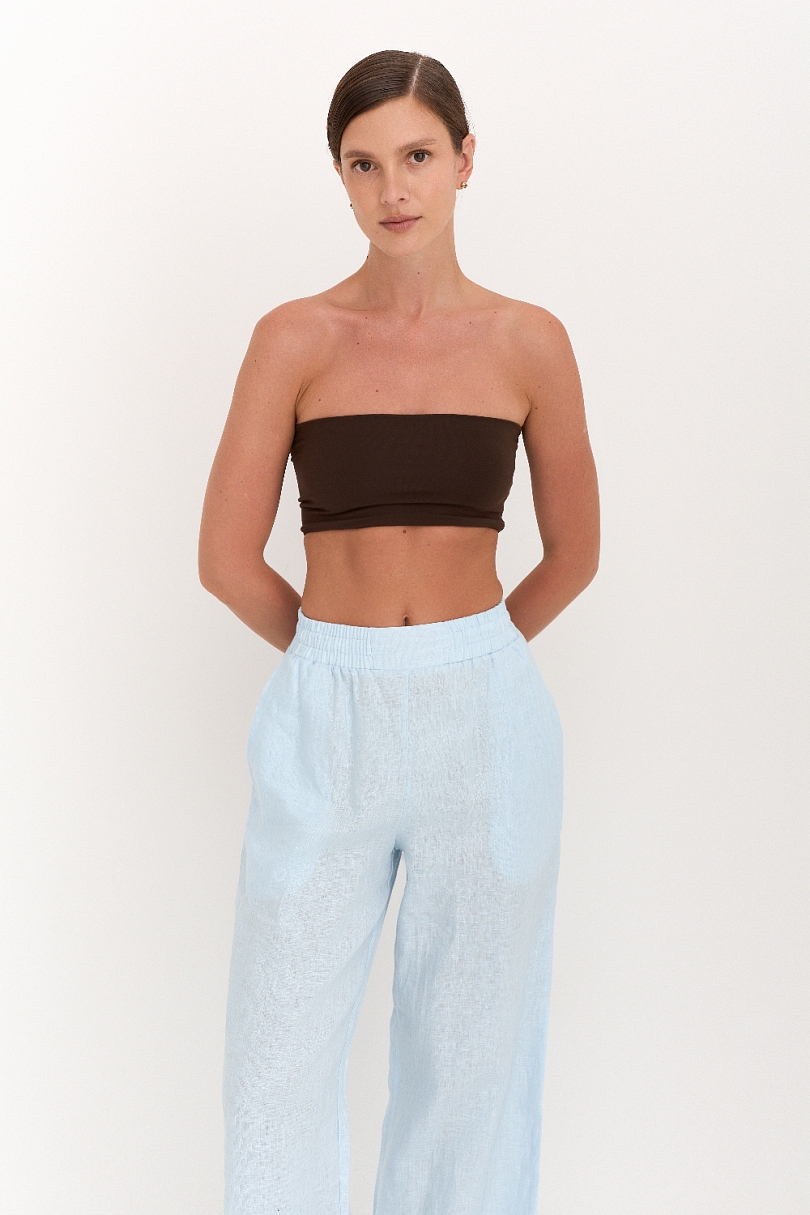 Брюки базовые изо льна 