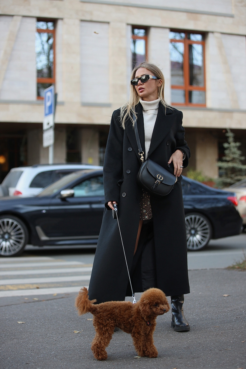 Пальто из шерсти оверсайз