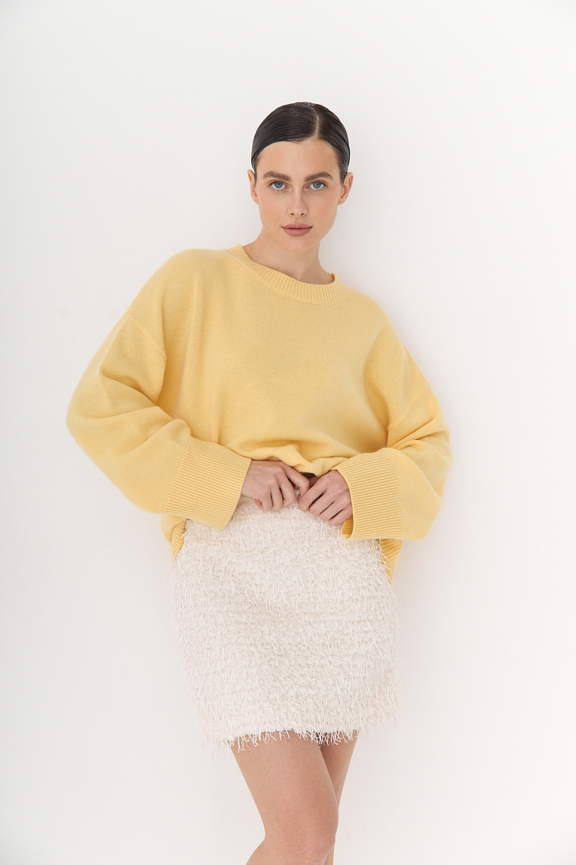 Свитер О- образный из шерсти и кашемира