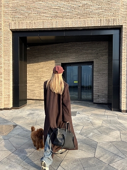 Пальто из шерсти оверсайз