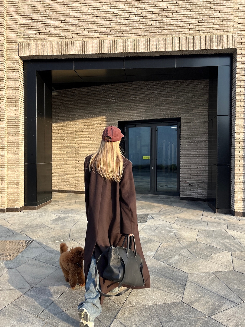 Пальто из шерсти оверсайз