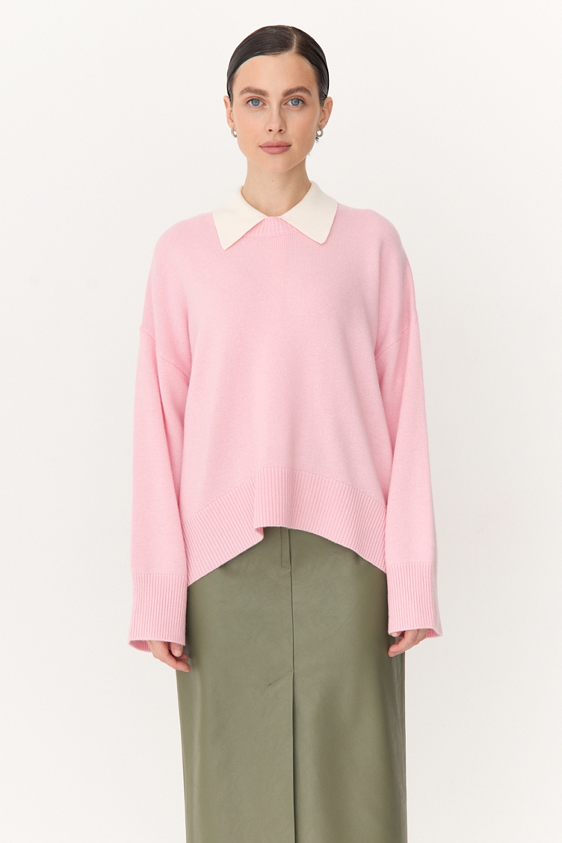 Свитер О- образный из шерсти и кашемира