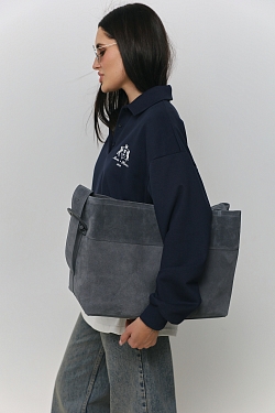 Свитшот-поло из хлопка с вышивкой