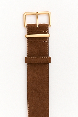 Ремень широкий из натуральной замши