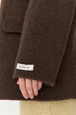 Пальто укороченное из шерсти double face