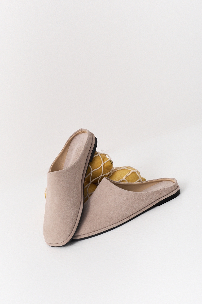 Сабо из натуральной замши