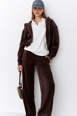 Костюм из хлопкового велюра