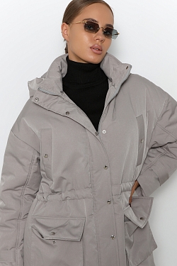 Парка утепленная с капюшоном