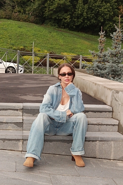 Джинсовая куртка DENIM CAPSULE blue tint