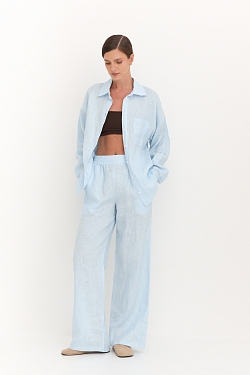 Рубашка базовая изо льна 