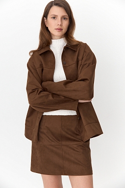 Жакет из замши на подкладе