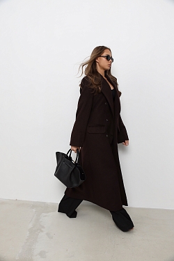 Пальто из шерсти оверсайз