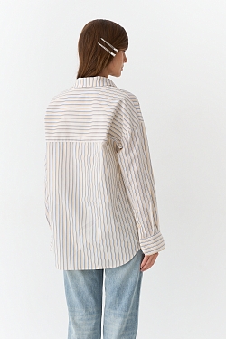 Рубашка оверсайз в полоску