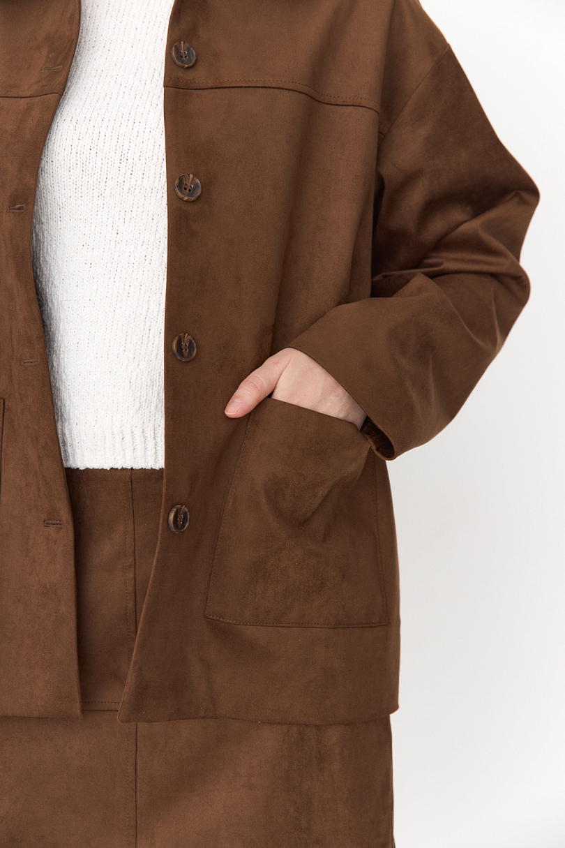 Юбка мини с разрезными деталями