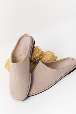 Сабо из натуральной замши