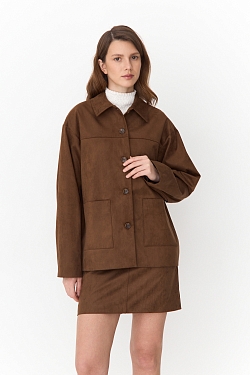 Жакет из замши на подкладе