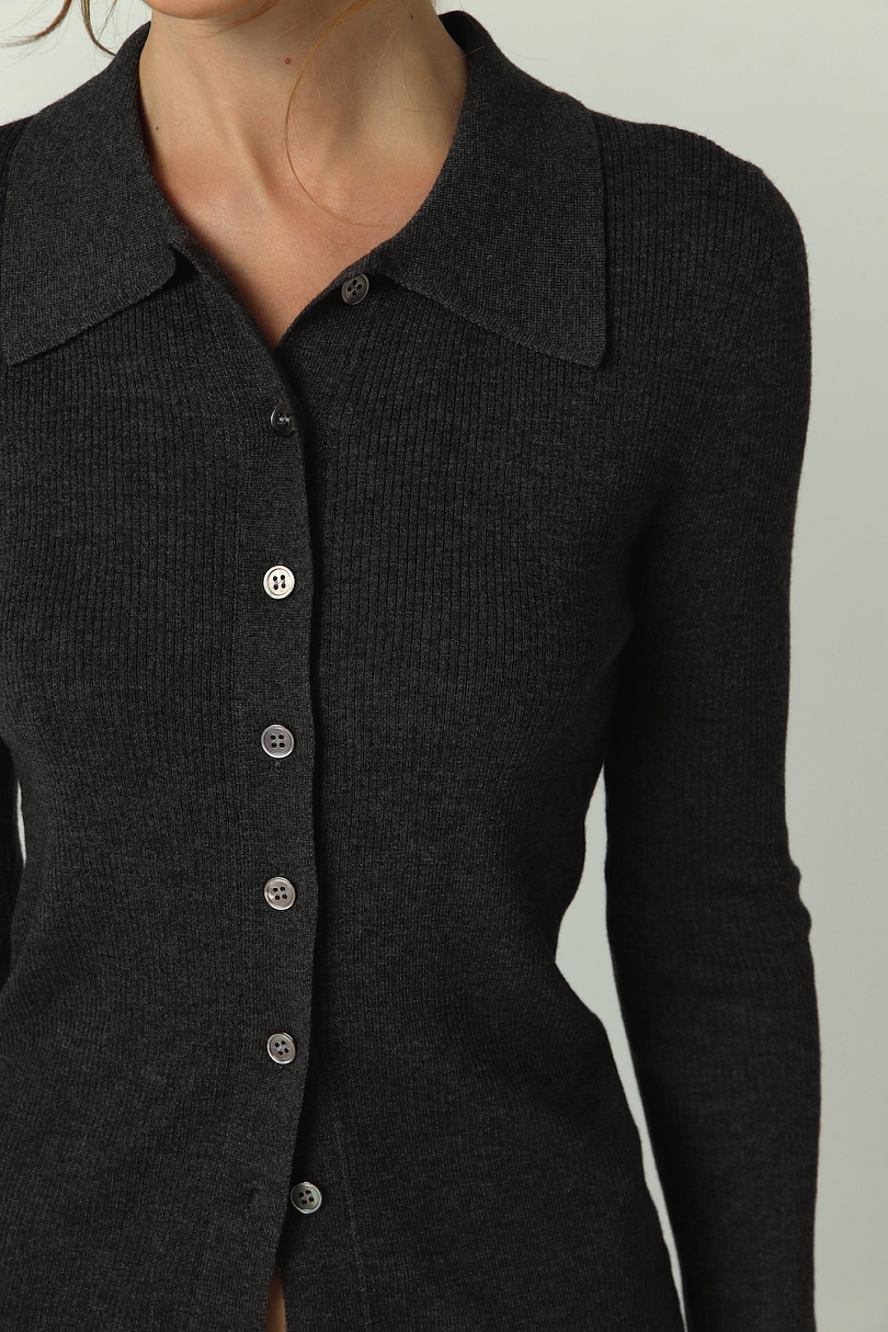 Кардиган на пуговицах из шерсти мериноса