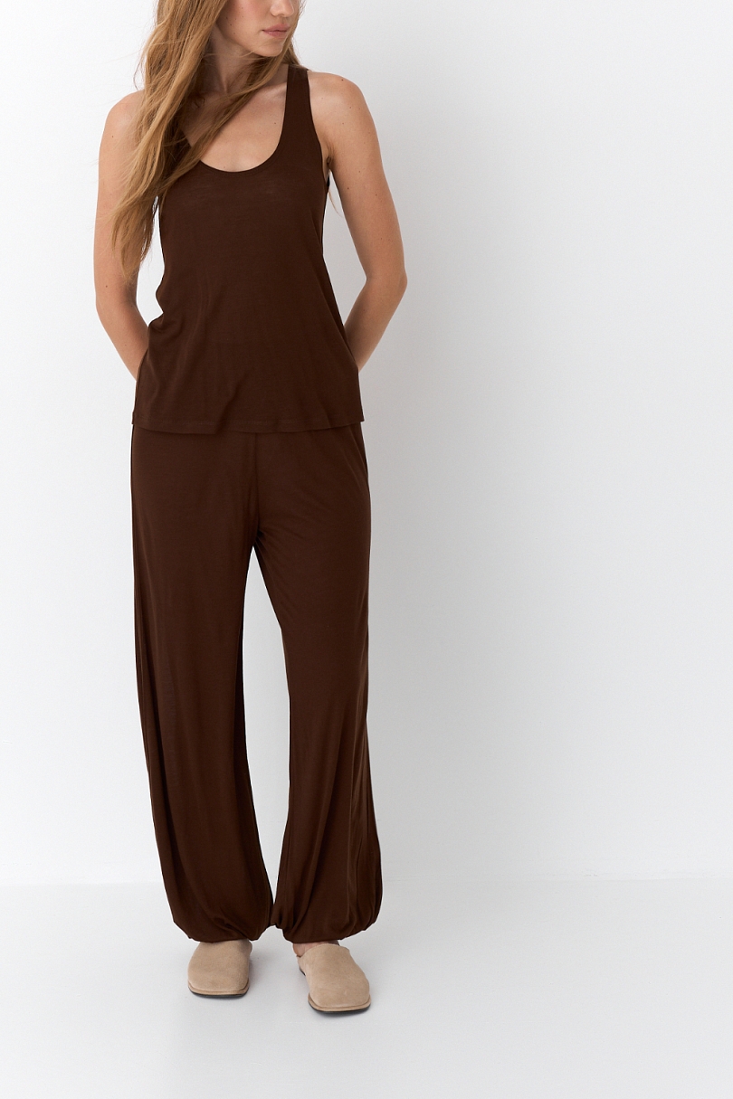 Брюки свободные с резинкой из лиоцелла CL