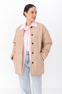 Куртка стеганная с отделкой