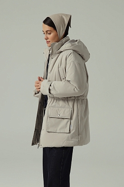 Парка утепленная с капюшоном