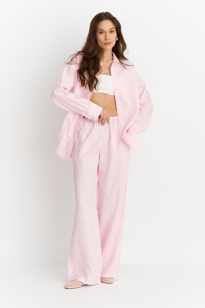 Брюки из 100% премиум льна