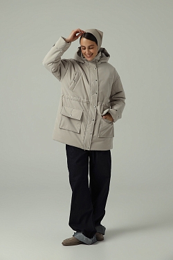 Парка утепленная с капюшоном