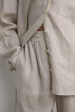 Брюки базовые из 100% премиум льна