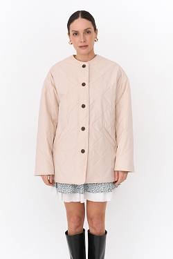 Куртка стеганная с отделкой