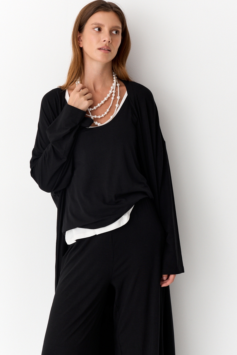 Костюм с кардиганом из вискозы тройка