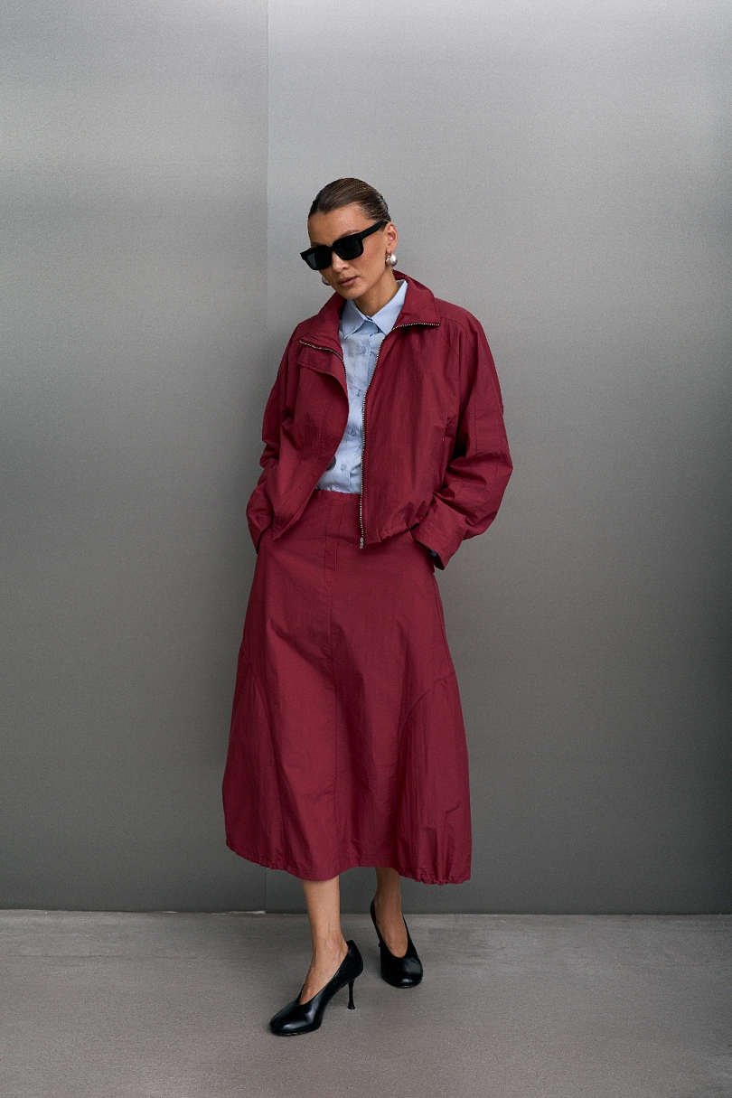 Комплект с юбкой из хлопка и нейлона