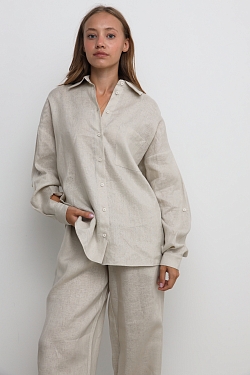 Рубашка базовая из 100% премиум льна