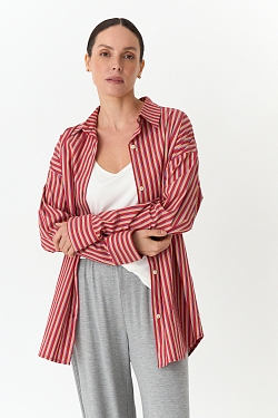 Рубашка оверсайз в полоску