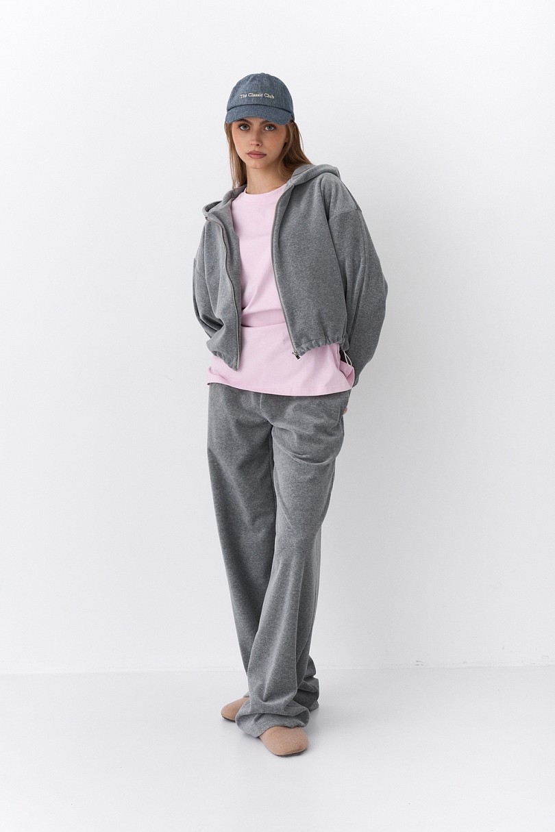 Костюм из хлопкового велюра