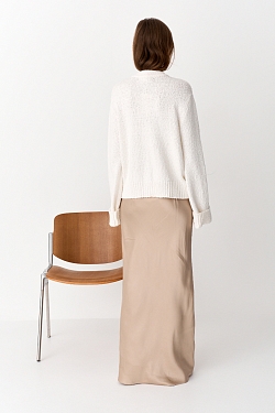 Юбка из вискозного шелка по косой