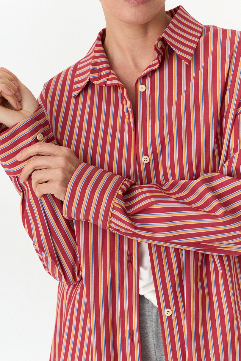 Рубашка оверсайз в полоску