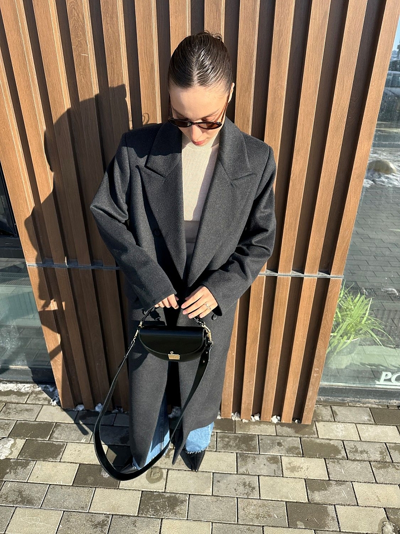 Пальто из шерсти оверсайз